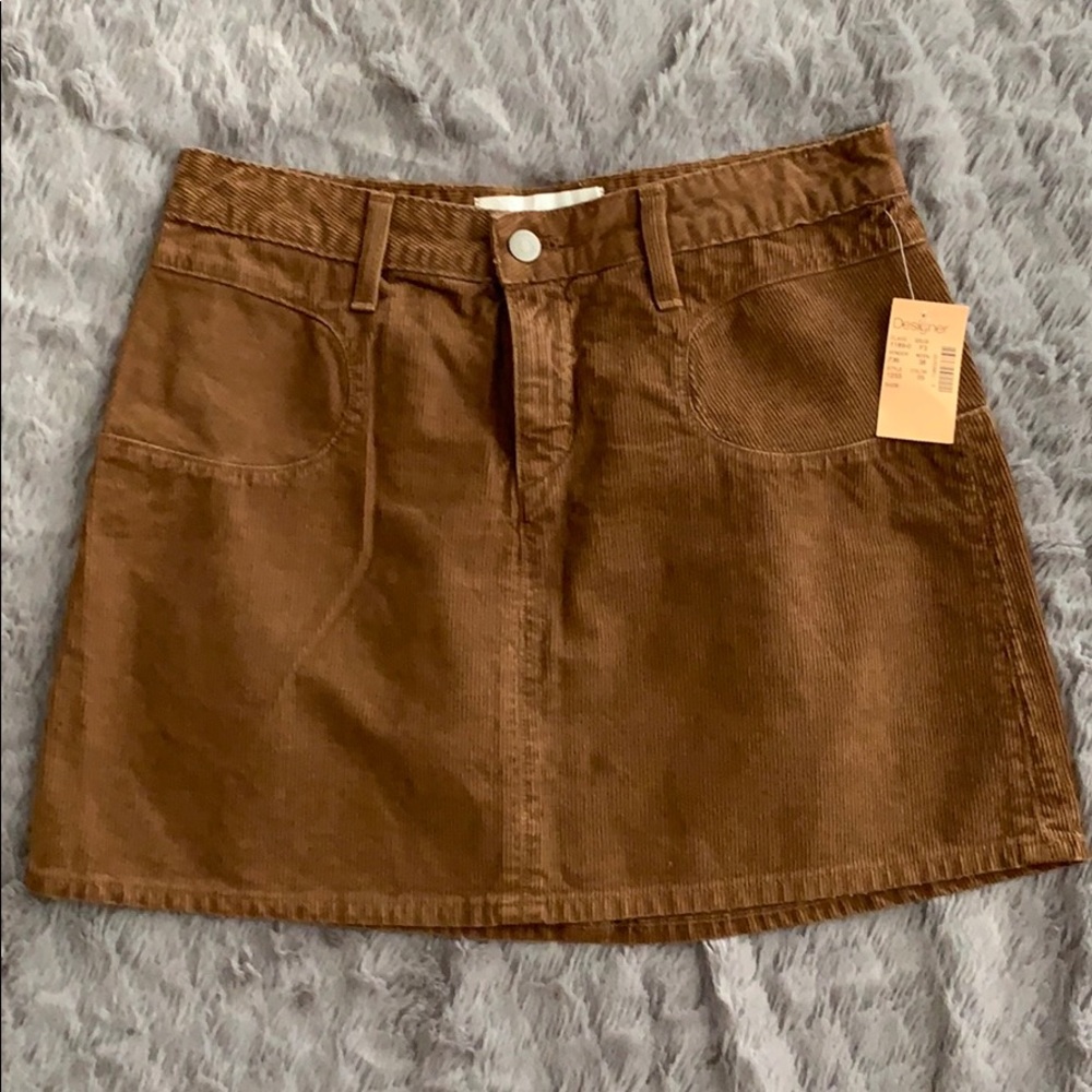 Paper Denim & Cloth Mini Corduroy Skirt